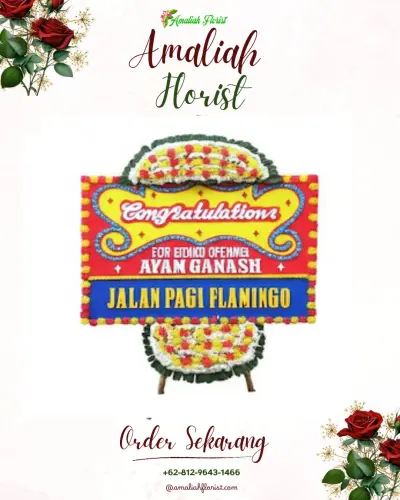 Bunga Papan Congratulation di Pujiharjo